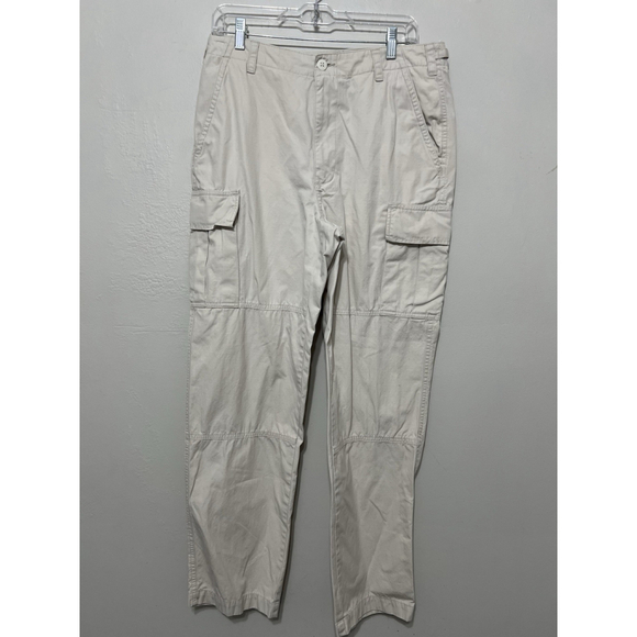 Banana Republic Cargo Pant Utility Khaki Men’s 33R Vintage Y2K 90s - Picture 1 of 14